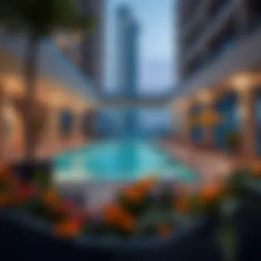 Luxurious Lifestyle Amenities at Beach Isle Tower The luxurious amenities offered at Beach Isle Tower, including a pool and recreational area.
