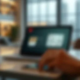 Emirates ID application interface on a digital device