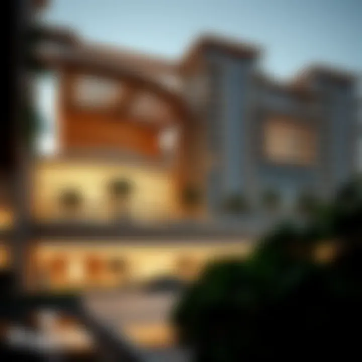 A breathtaking view of Binghatti Horizons showcasing its unique architectural design.