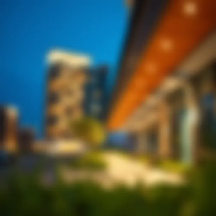 A close-up of the sustainable features integrated into Binghatti Horizons.