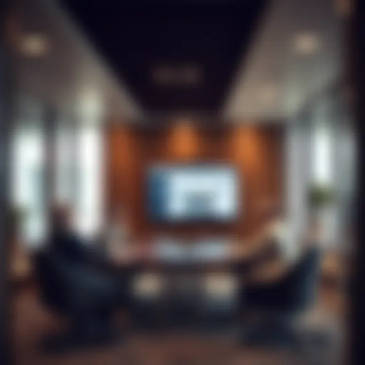 Business professionals engaged in a strategic planning meeting within a free zone office
