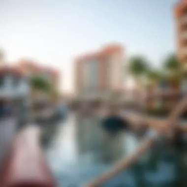 Vibrant community along the Dubai canal