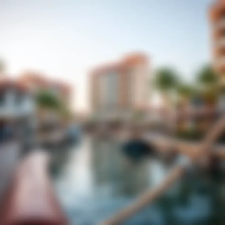 Vibrant community along the Dubai canal