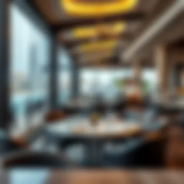 Stylish waterfront dining experience
