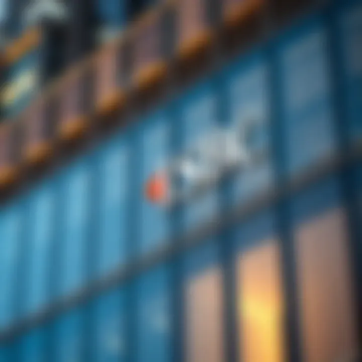 Close-up of HSBC Tower's facade highlighting its modern elements