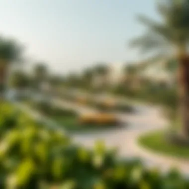 Community Park in Nad Al Hamar Community park in Nad Al Hamar highlighting green spaces