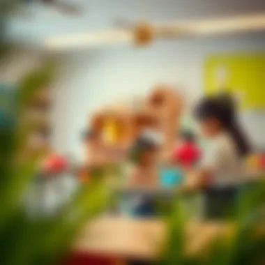 Engaging Classroom Activities Classroom setting at Raffles Nursery with children engaged in activities