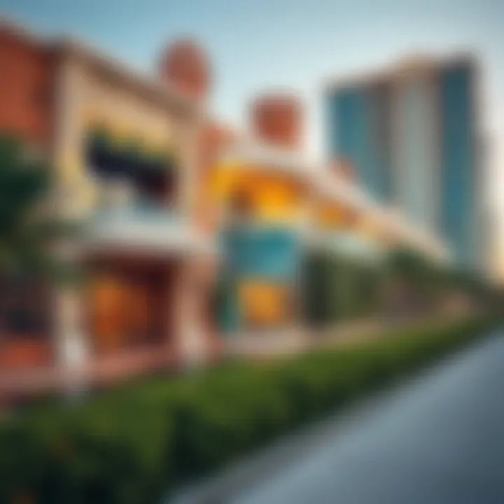 Architectural diversity showcasing the Golden Mile's character