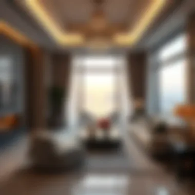Sophisticated Interior Spaces Elegant interior design of a penthouse living room