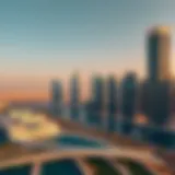 A panoramic view of Dubai's skyline showcasing real estate developments