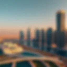 A panoramic view of Dubai's skyline showcasing real estate developments