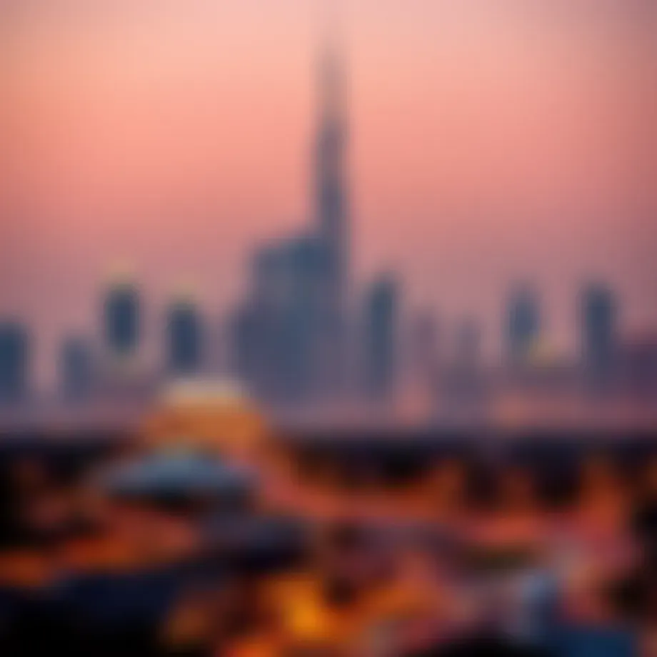 Dubai skyline showcasing luxury properties